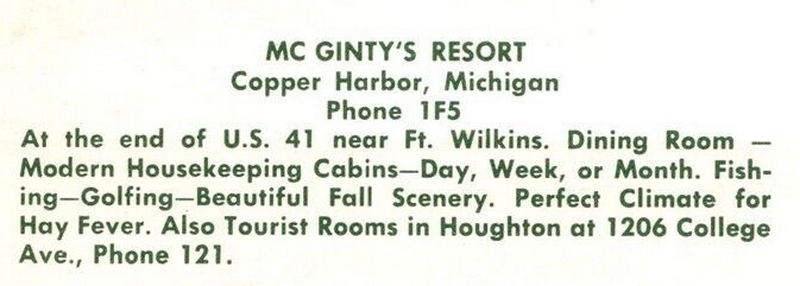 Pines Resort (McGintys Resort) - Vintage Postcard